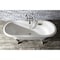 Aqua Eden Clawfoot Bathtubs, 72 L, 31.88 W, White/Brushed Nickel, Cast Iron VCT7DE7232NL8 - alternate 5